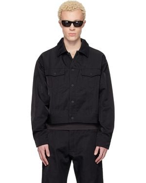 Fear Of God Textured Nylon Trucker Jacket - Black