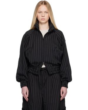 Y-3 Pinstripe Sport Uniform Blouson Jacket - Black