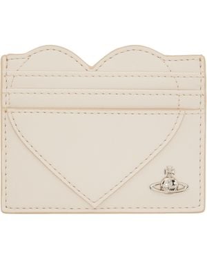 Vivienne Westwood Off- Heart Card Holder - Natural