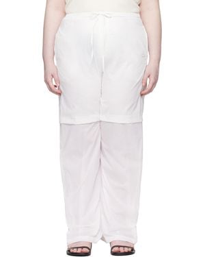 Amomento Nylon Layered Pants - White