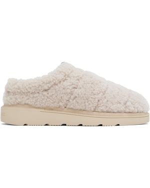 Canada Goose Mules Porteau Beiges En Peau Retournée - Noir