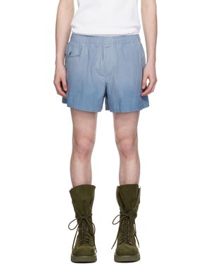 JW Anderson ブルー ロゴプリント ショートパンツ