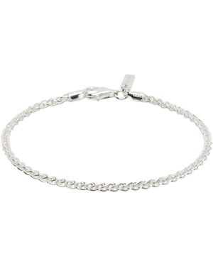 Hatton Labs シルバー Classic Rope ブレスレット - ブラック