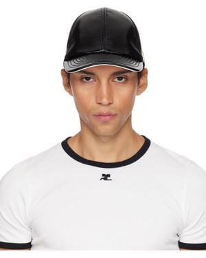 Courreges Reedition Vinyl Cap - Black