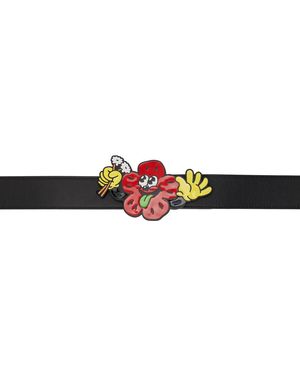 KENZO Black Paris Boke Boy Reversible Belt