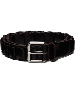 Lemaire Ceinture Brune À Ornement Torsadé - Noir