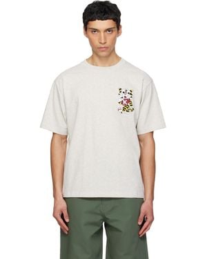 KENZO Paris Wild Tiger' Embroidered Oversized T-Shirt - Multicolour
