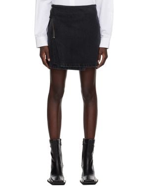 Eytys Rogue Denim Miniskirt - Black
