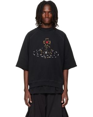 Vivienne Westwood Short Sleeve Raglan Sweatshirt - Black