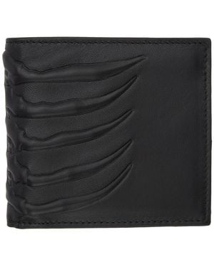 McQueen Black Rib Cage Wallet