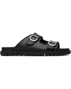 Ferragamo Double-Strap Sandals - Black