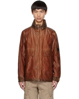 C.P. Company C.p. Company Orange Hooded Jacket - Brown