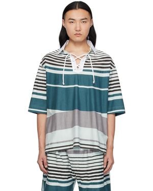 Craig Green Wave Polo - Blue