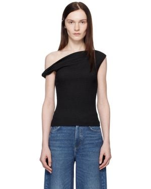 Rag & Bone Lou Off Shoulder Blouse - Black