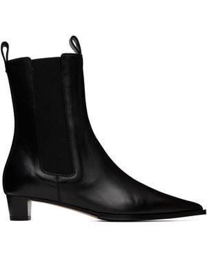 Aeyde Kiki Leather Chelsea Boots - Black
