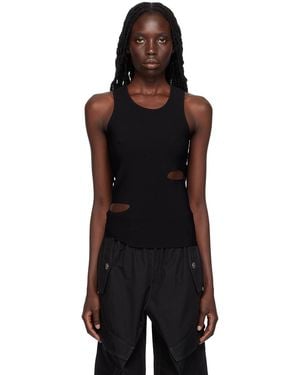 Dion Lee Slit Tank Top - Black