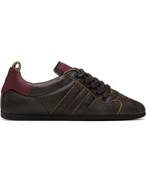 Vivienne Westwood Burgundy Drunken Trainers - Black