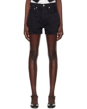 Citizens of Humanity Black Marlow Denim Shorts