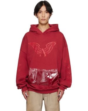 ALEXANDER DIGENOVA Melt Lock Logo Hoodie - Red