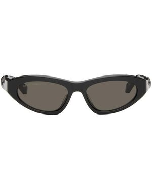 Balenciaga オーバルサングラス - ブラック