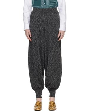 Cordera Cotton Flecked Lounge Trousers - Grey