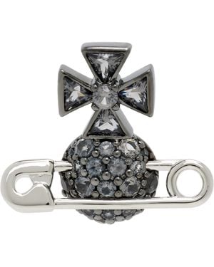 Vivienne Westwood Man Hectorina Stud Single Earring - Black