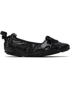 Acne Studios Lace-Up Leather Sneakers - Black