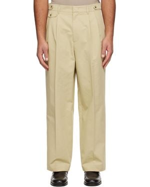 LE17SEPTEMBRE Two Tuck Trousers - Natural