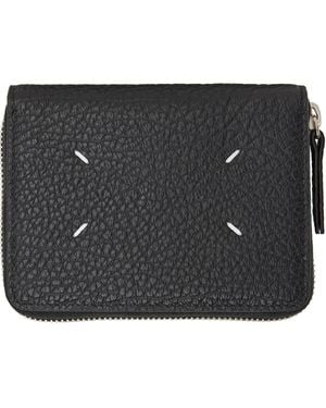 Maison Margiela Four Stitches Small Zip Wallet - Black
