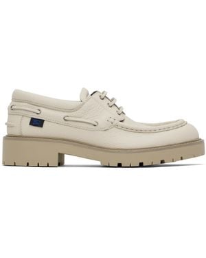 Burberry ベージュ Raft デッキシューズ - ブラック