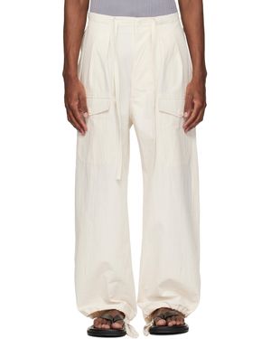 colbo Pantalon Blanc Cassé À Poches - Neutre