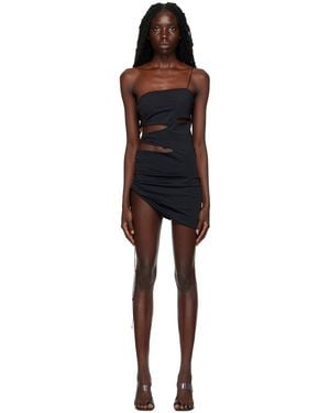 Jade Cropper Robe Courte Noire À Découpes