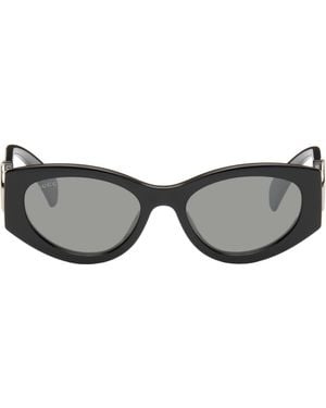 Gucci キャットアイフレーム サングラス - ブラック