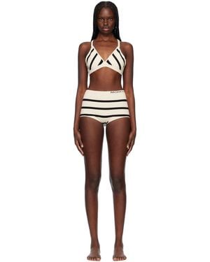 Moncler Off- & Knit Bikini - Black
