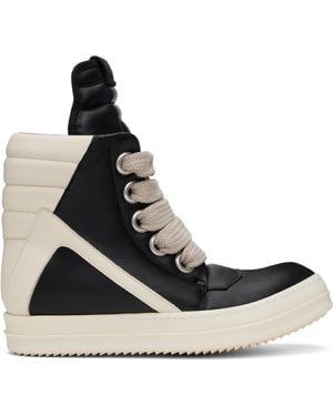 Rick Owens Off- Hollywood Jumbolace Geobasket Trainers - Black