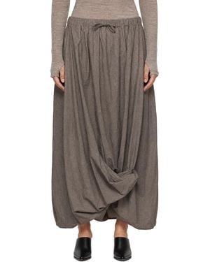 Lauren Manoogian Twist Midi Skirt - Brown
