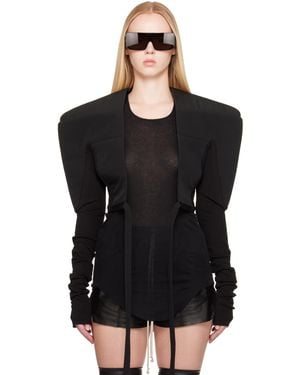 Rick Owens Hollywood Tight Blazer - Black