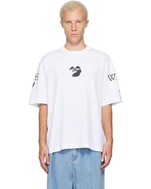 Off-White c/o Virgil Abloh Swimming Logo Skate T-Shirt - White
