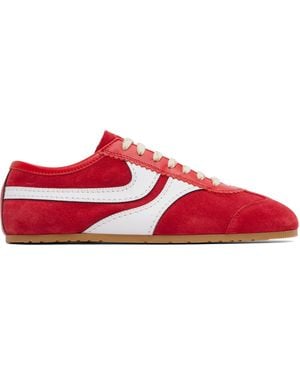 Dries Van Noten Suede Trainers - Red