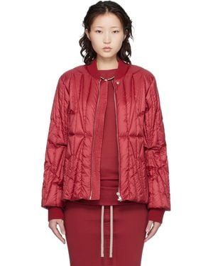 Rick Owens Moncler + Geocamo Flight Down Jacket - Red