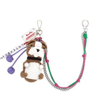 Charles Jeffrey Character Crochet Bag Charm - White