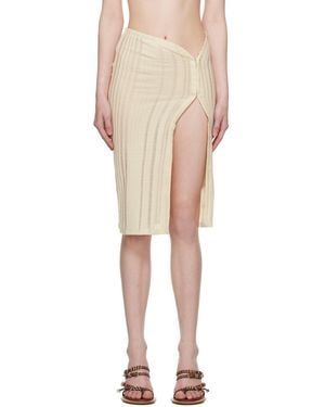 Jade Cropper Hook-Eye Midi Skirt - Multicolour