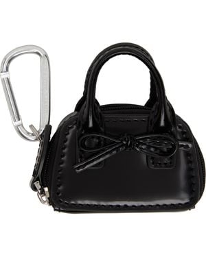 Sandy Liang Mini Secure Bag Keychain - Black