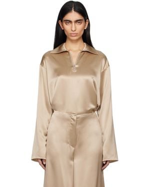 Nanushka Mencia Blouse - Natural