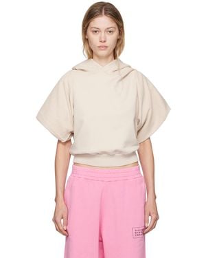 MM6 by Maison Martin Margiela Fla Sleeve Hoodie - Pink