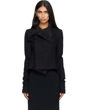 Rick Owens Tower Buttoned Naska Jacket - Black