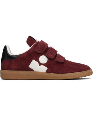 Isabel Marant Burgundy Beth Trainers - Black