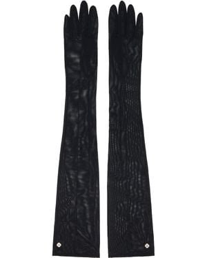 Handsome Stockholm Mesh Long Gloves - Blue