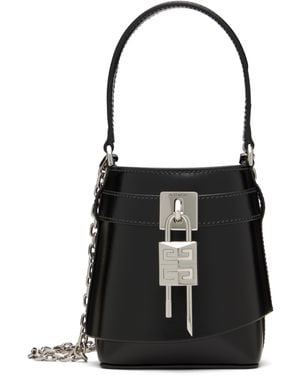 Givenchy マイクロ Shark Lock バケットバッグ - ブラック