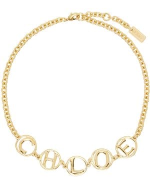 Chloé 'The Script' Choker - Metallic